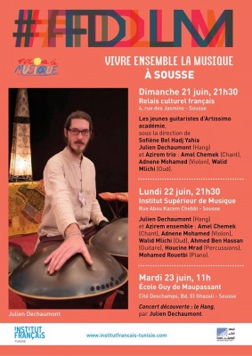Concert: Julien Dechaumont (Hang) & Azirem ensemble