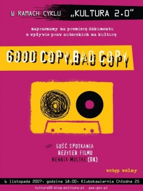Documentaire: Good Copy Bad Copy