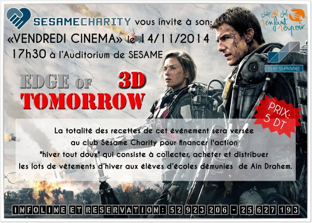 EDGE OF TOMORROW 3D by SESAME CHARITY EDGE OF TOMORROW 3D by SESAME CHARITY