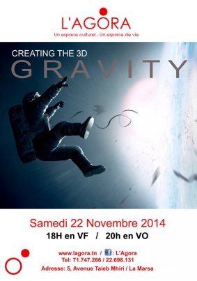 Opening day Ã  Lâ€™Agora CinÃ©: "Gravity" en 3D