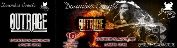 Concert du groupe Outrage