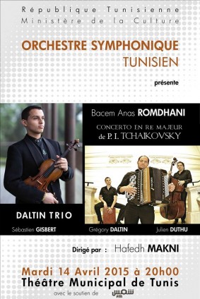 Orchestre Symphonique Tunisien: Tchaikovsky par Bacem Anas Romdhani & Daltin Trio