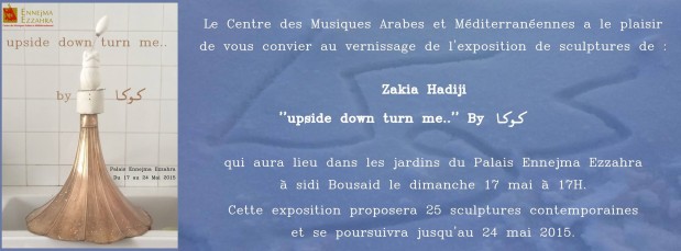 Exposition de sculptures "upside down turn me.." Exposition de sculptures "upside down turn me.."