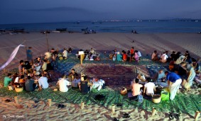 Rupture du jeÃ»ne collective sur la plage de Hammamet